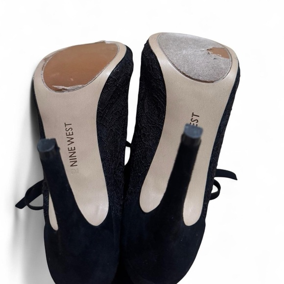 Nine West Black Lace-Up Heels - Picture 4 of 4